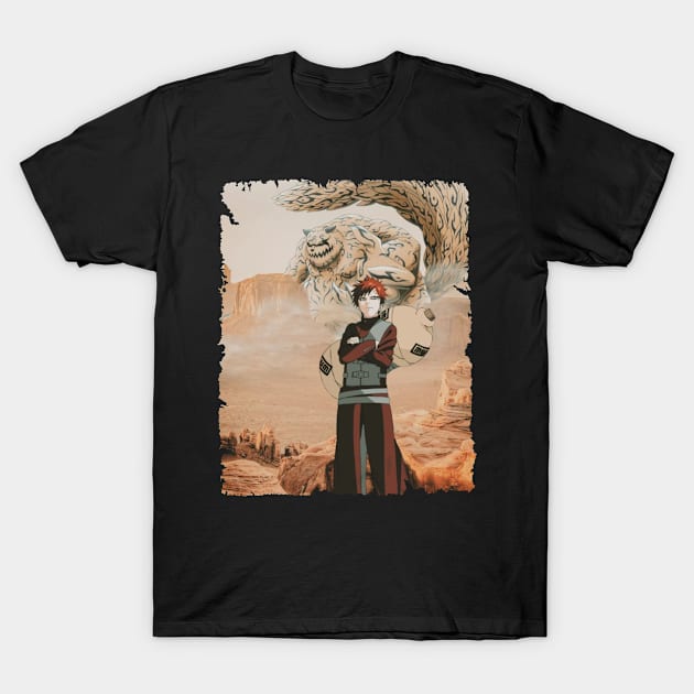 KAZEKAGE GAARA MERCH VTG T-Shirt by xsmilexstd